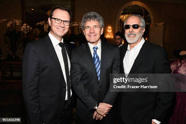 Chief Executive Officer of Fox Networks Group Peter Rice, Chairman of Walt Disney Studios Alan Horn and Jon Avnet attend the 18th Annual AFI Awards...