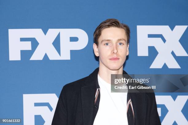 Harris Dickinson attends the 2018 Winter TCA Tour at The Langham Huntington, Pasadena on January 5, 2018 in Pasadena, California.