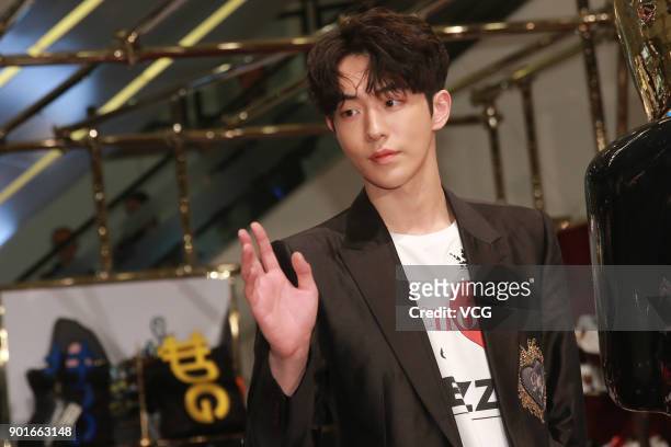 South Korean actor Nam Joo-hyuk attends Dolce & Gabbana store opening ceremony on January 5, 2018 in Hong Kong, Hong Kong.