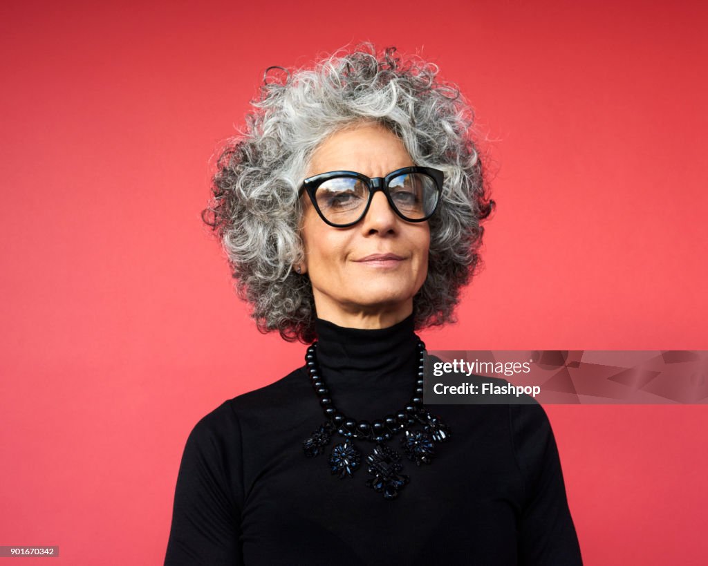 Portrait of confident mature woman