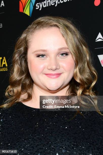 Danielle MacDonald attends the 7th AACTA International Awards at Avalon Hollywood in Los Angeles on January 5, 2018 in Hollywood, California.