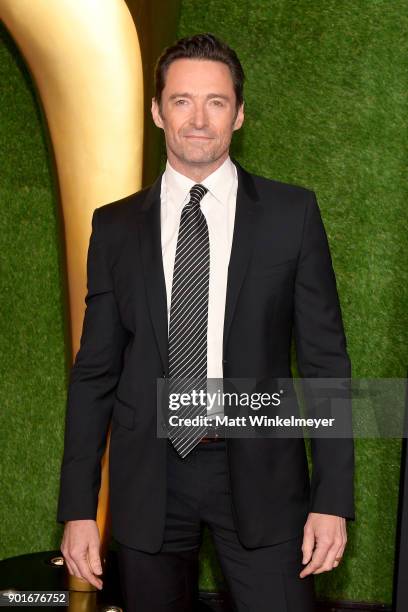 Hugh Jackman attends the 7th AACTA International Awards at Avalon Hollywood in Los Angeles on January 5, 2018 in Hollywood, California.