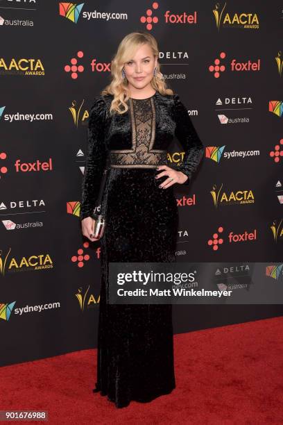 Abbie Cornish attends the 7th AACTA International Awards at Avalon Hollywood in Los Angeles on January 5, 2018 in Hollywood, California.