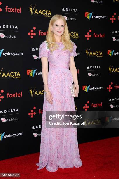 Nicole Kidman attends the 7th AACTA International Awards at Avalon Hollywood in Los Angeles on January 5, 2018 in Hollywood, California.