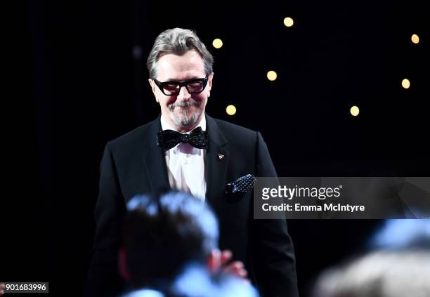 Gary Oldman accepts the AACTA International Award for Best Lead Actor for 'Darkest Hour' onstage at the 7th AACTA International Awards at Avalon...