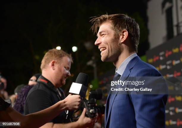 Liam McIntyre attends the 7th AACTA International Awards at Avalon Hollywood in Los Angeles on January 5, 2018 in Hollywood, California.