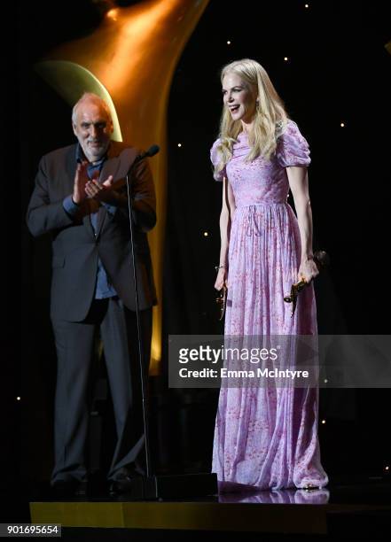 Nicole Kidman accepts the AACTA Award for Best Supporting Actress for 'Lion' and the AACTA Award for Best Guest or Supporting Actress in a TV Drama...