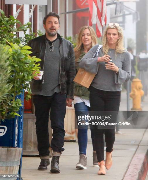 Ben Affleck and Lindsay Shookus are seen on January 05, 2018 in Los Angeles, California.