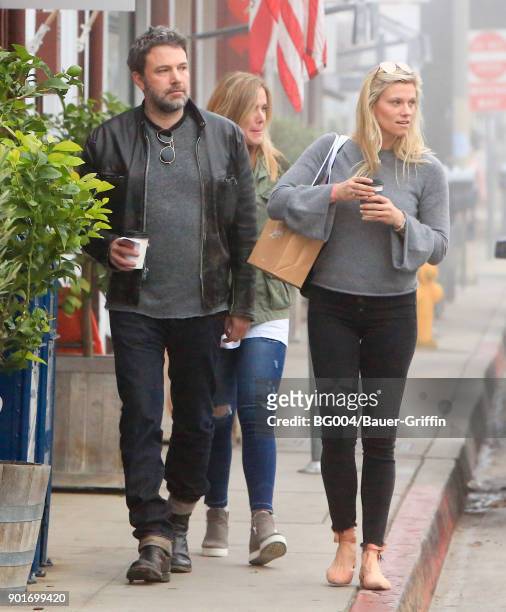 Ben Affleck and Lindsay Shookus are seen on January 05, 2018 in Los Angeles, California.