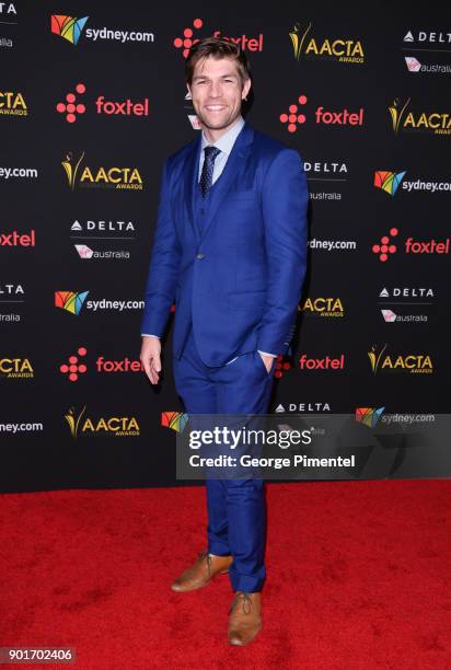 Liam McIntyre attends the 7th AACTA International Awards at Avalon Hollywood in Los Angeles on January 5, 2018 in Hollywood, California.