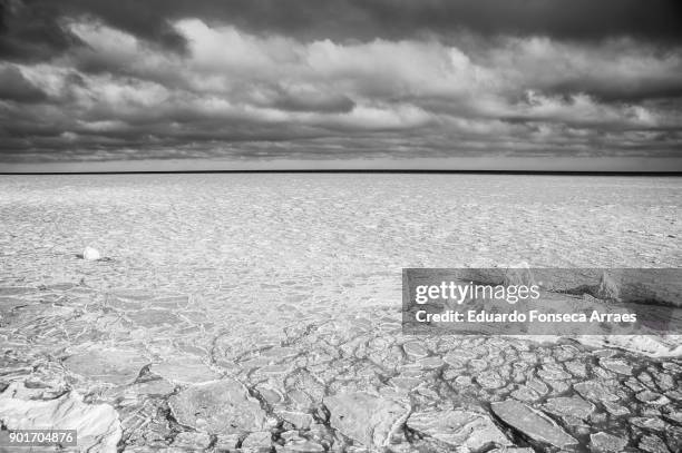 white landscapes - frozen sea - forillon national park stock pictures, royalty-free photos & images