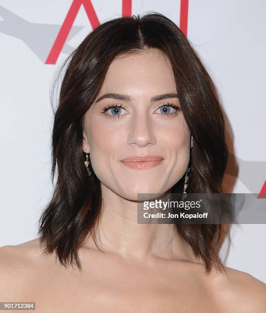 Actress Allison Williams attends the 18th Annual AFI Awards at the Four Seasons Hotel on January 5, 2018 in Los Angeles, California.