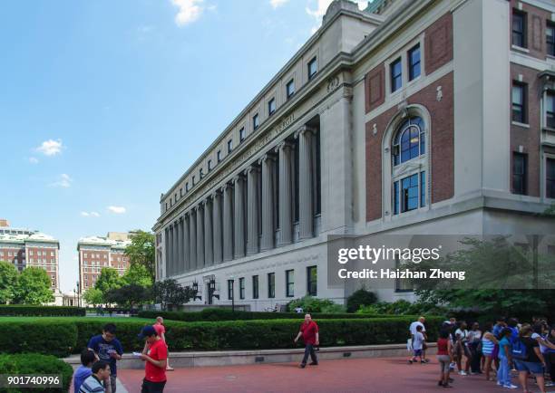 butler library in columbia university - columbia university stock pictures, royalty-free photos & images