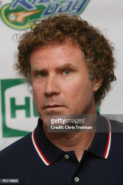 Actor Will Ferrell looks on during Arthur Ashe Kid's Day at the 2009 U.S. Open at the Billie Jean King National Tennis Center on August 29, 2009 in...