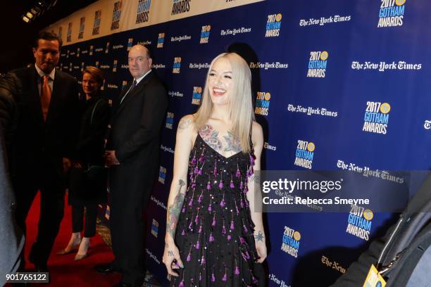 Bria Vinaite attends the 2017 IFP Gotham Awards at Cipriani Wall Street on November 27, 2017 in New York, NY.