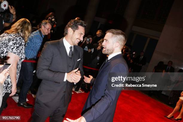James Franco and Robert Pattinson attend the 2017 IFP Gotham Awards at Cipriani Wall Street on November 27, 2017 in New York, NY.