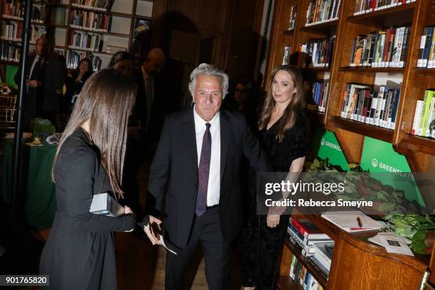 Dustin Hoffman and Elizabeth Marvel backstage at the 2017 IFP Gotham Awards at Cipriani Wall Street on November 27, 2017 in New York, NY.