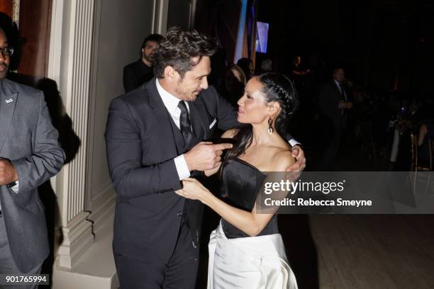 James Franco and Lucy Liu attend the 2017 IFP Gotham Awards at Cipriani Wall Street on November 27, 2017 in New York, NY.