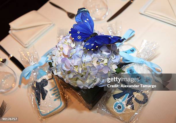 General view of Tracy Mourning's baby shower at the W Hotel on August 29, 2009 in Miami Beach, Florida.