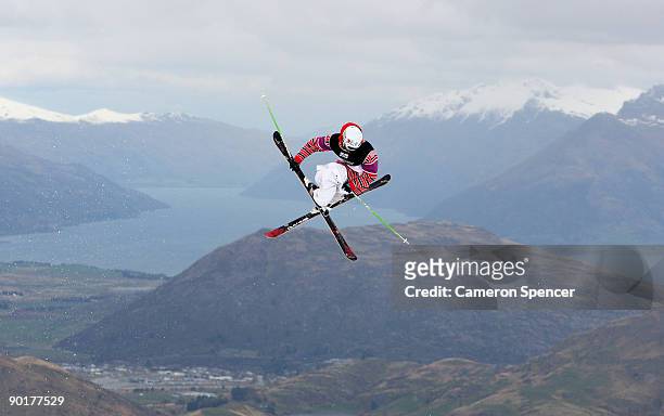Bobby Brown of the United States of America competes in the men's Freeski Big Air final during day nine of the Winter Games NZ at Coronet Peak on...