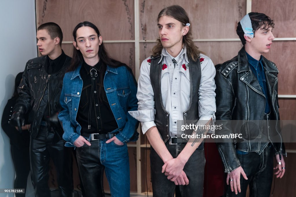 John Lawrence Sullivan - Backstage - LFWM January 2018