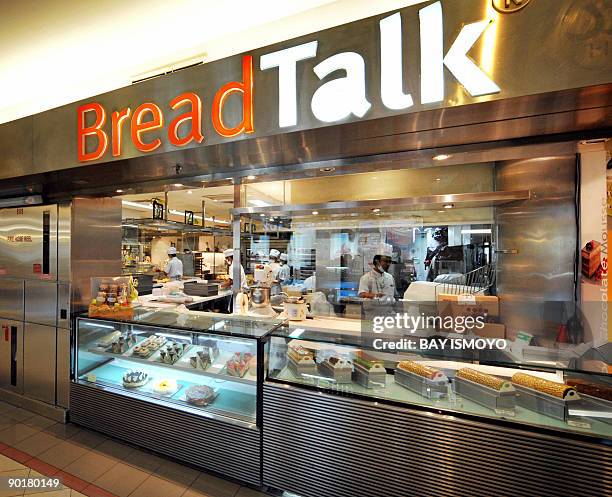 Lifestyle-Singapore-economy-companies by Bernice Han This photo taken on August 26, 2009 shows a branch of the BreadTalk at Plasa Indonesia in...