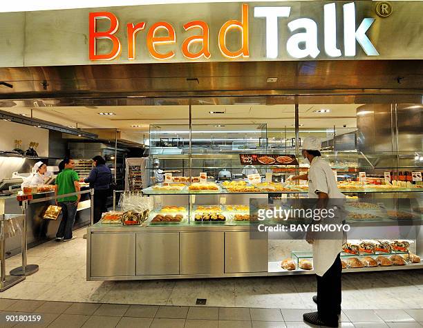 Lifestyle-Singapore-economy-companies by Bernice Han This photo taken on August 26, 2009 shows a branch of the BreadTalk at Plasa Indonesia in...