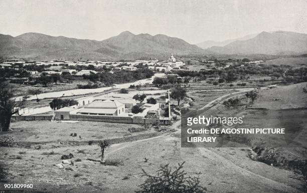 View of Keren, Eritrea, from L'Illustrazione Italiana, Year XLVIII, No 2, January 9, 1921.