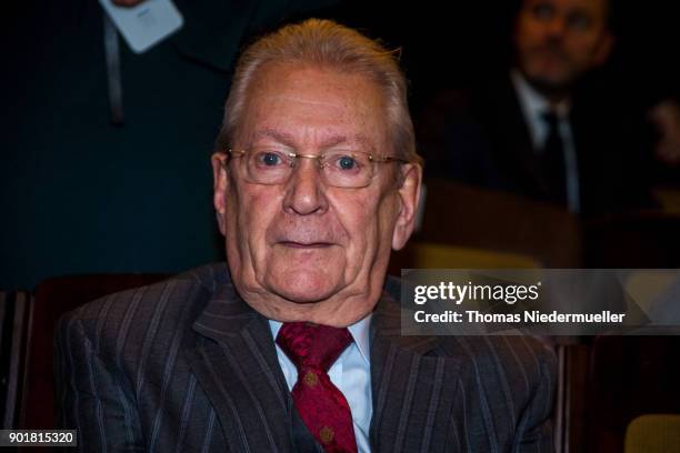 Hans Peter Stihl is seen during the traditional Epiphany meeting of the German Free Democratic Party at the opera on January 6, 2018 in Stuttgart,...