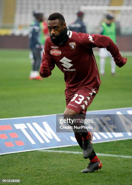 Nicolas N'Koulou during Serie A match between Torino v Bologna, in Turin, on January 6, 2018 .