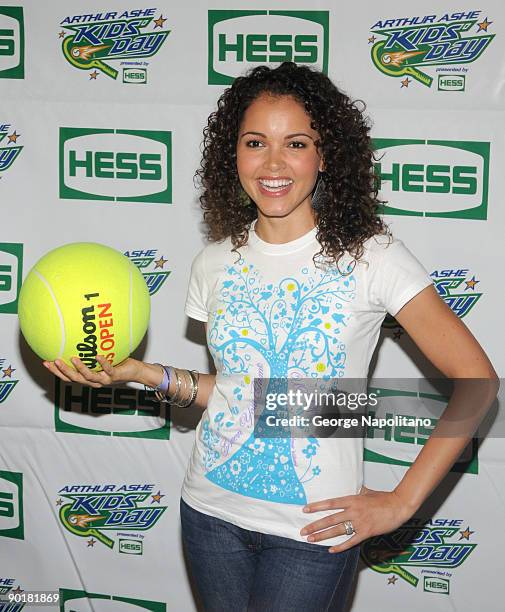 Personality Susie Castillo attends the 2009 Arthur Ashe Kids Day at the USTA Billie Jean King National Tennis Center on August 29, 2009 in New York...