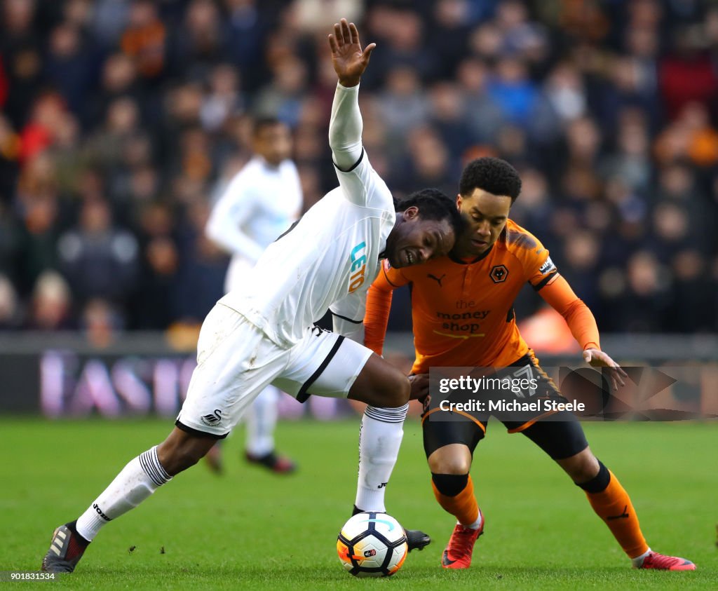 Wolverhampton Wanderers v Swansea City - The Emirates FA Cup Third Round