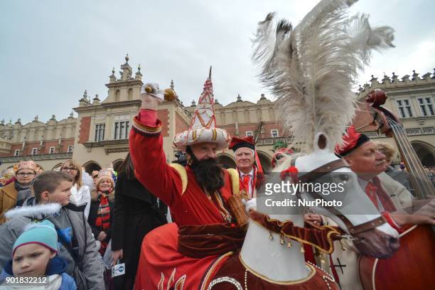 Hundreds take part in the annual 'Orszak Trzech Kroli' in Krakow city center. The traditional procession, which annually marks the end of the...