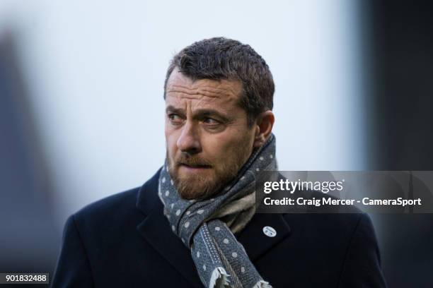 Fulham manager Slavisa Jokanovic during the Emirates FA Cup Third Round match between Fulham and Southampton at Craven Cottage on January 6, 2018 in...