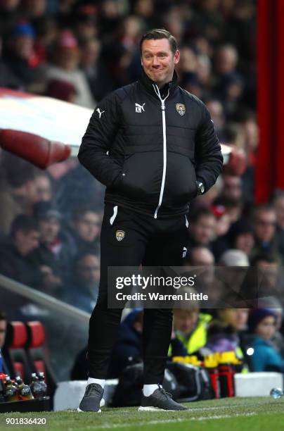 Kevin Nolan, Player/Manager of Notts County looks on during The Emirates FA Cup Third Round match between Brentford and Notts Country at Griffin Park...