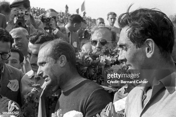 Juan Manuel Fangio, Luigi Musso, Grand Prix of the Netherlands, Circuit Park Zandvoort, 19 June 1955.