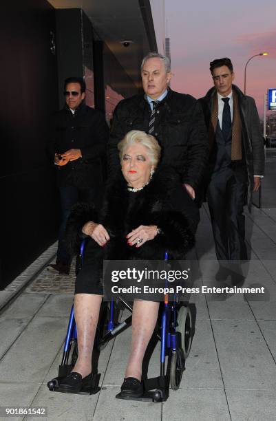 Cuqui Fierro attends the funeral chapel for Carmen Franco, daughter of the dictator Francisco Franco, on December 29, 2017 in Madrid, Spain.