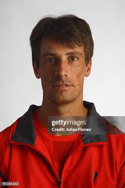 Rogier Wassen of Holland poses for a US Open headshot at the USTA Billie Jean King National Tennis Center on August 30, 2009 in the Flushing...