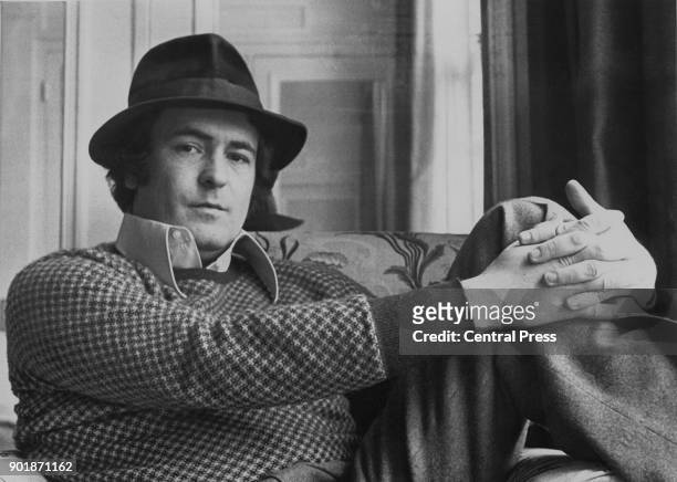 Italian film director Bernardo Bertolucci in London for the premiere of his film 'Last Tango in Paris' the next day, 14th March 1973.