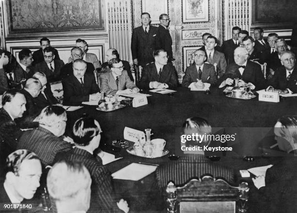 The Paris Conference of Foreign Ministers opens at the Luxembourg Palace in Paris, France, 25th April 1946. Ernest Bevin represents Great Britain,...