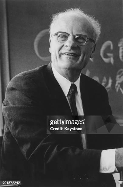 German-born American nuclear physicist Hans Albrecht Bethe , Professor of Physics at Cornell University, after being awarded the 1967 Nobel Prize in...