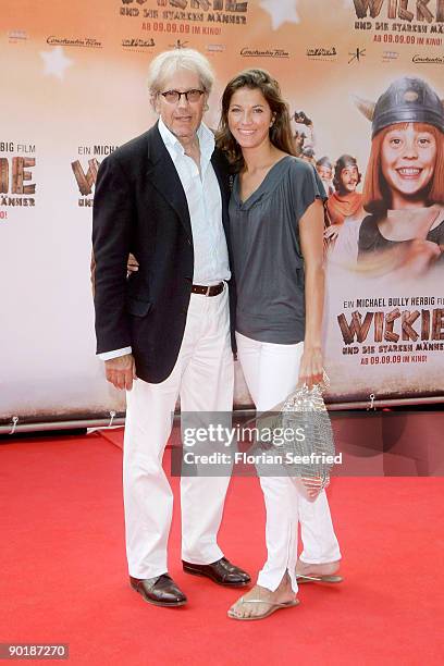 Actor Bernd Herzsprung and daughter Sarah attend the premiere of 'Vicky The Viking' at Mathaeser cinema on August 30, 2009 in Munich, Germany.