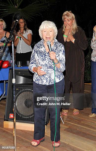 Edith Shain attends Diane Ladd's benefit fundraiser at a private residence on August 29, 2009 in Ojai, California. Edith Shain claims she was the one...