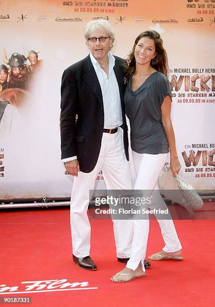 Actor Bernd Herzsprung and daughter Sarah attend the premiere of 'Vicky The Viking' at Mathaeser cinema on August 30, 2009 in Munich, Germany.