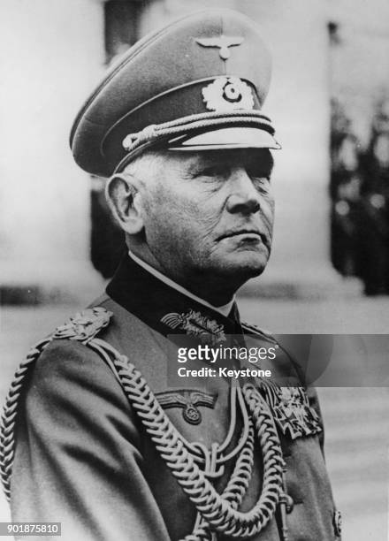 General Werner Von Blomberg of the German Armed Forces, circa 1938.
