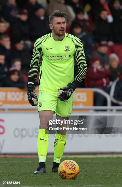 Mark Oxley of Southend United in action during the Sky Bet League One match between Northampton Town and Southend United at Sixfields on January 6,...