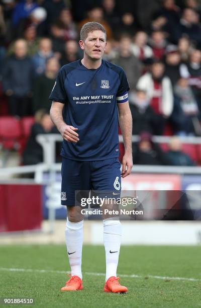 Michael Turner of Southend United in action during the Sky Bet League One match between Northampton Town and Southend United at Sixfields on January...