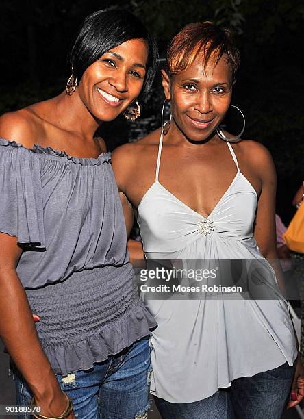 Actress Terri J. Vaughn and her mother Helen Vaughn attend Teri J. Vaughn's birthday party at a Private Residence on August 29, 2009 in Atlanta,...