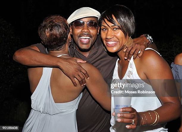 Helen Vaughn, Will Packer and actress Teri Vaughn attend Teri J. Vaughn's birthday party at a Private Residence on August 29, 2009 in Atlanta,...