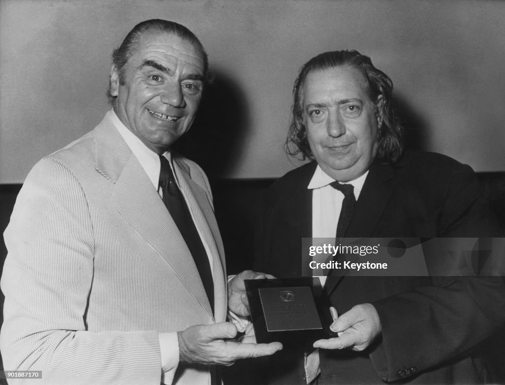 Ernest Borgnine And Henri Langlois